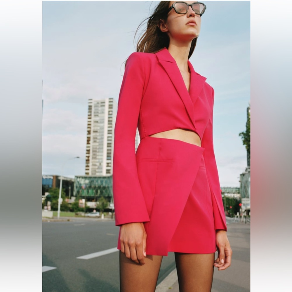 Cut out blazer dress